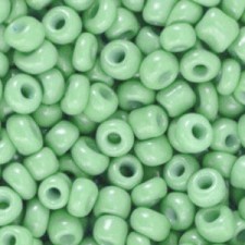 Seed beads 6/0 (4mm) Spring bud green